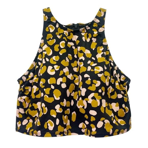 Beach Betty 3 Pc Bikini Set Black Swim Top & Bottom & Leopard Crop Top Size M/L - Picture 2 of 16